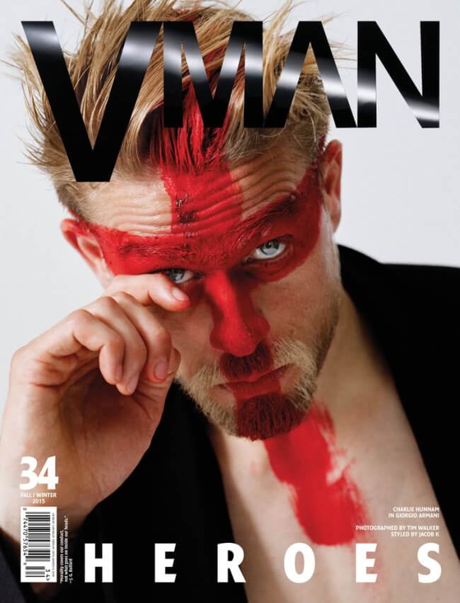 VMan Magazine Fall Cover - Charlie Hunnam