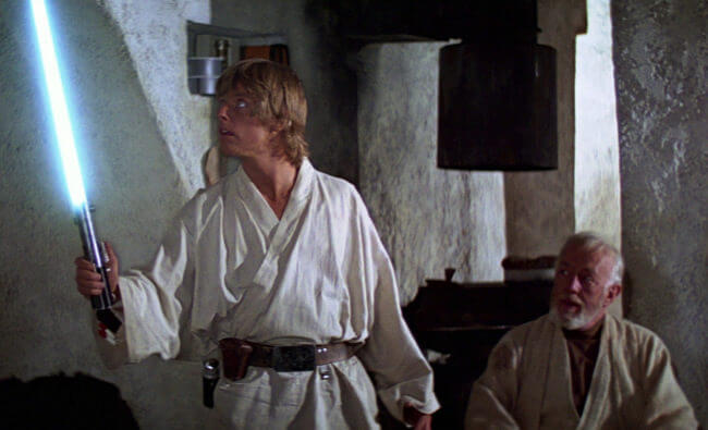 Luke and Obi - "Look at the size of that thing!"
