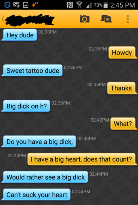 Grindr fails - Is a heart enough?