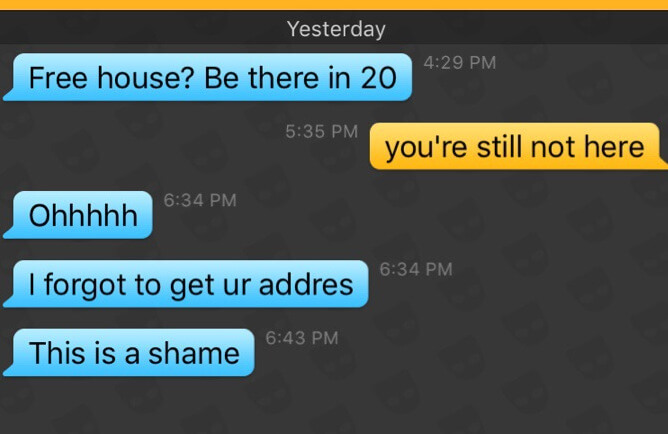 Grindr fails - Oops, no address