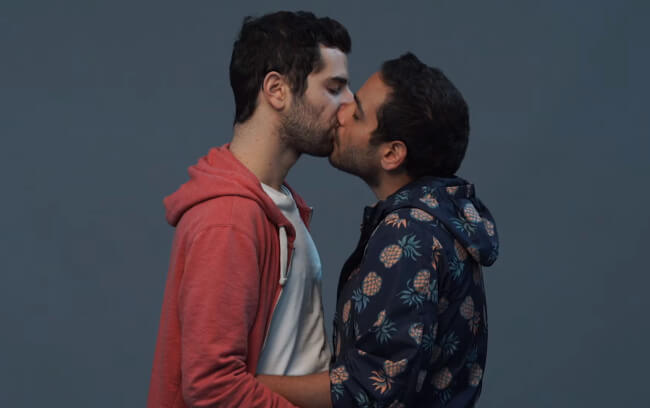 Jews and Arabs Kissing