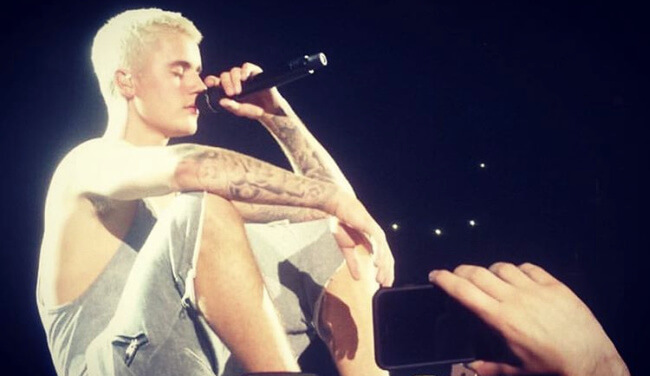 Justin Bieber on tour