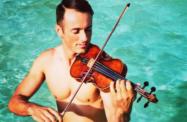 The shirtless violinist - Matthew Olson