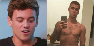 Tom Daley and Justin Bieber