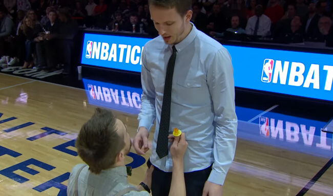 Chicago Bulls gay wedding proposal