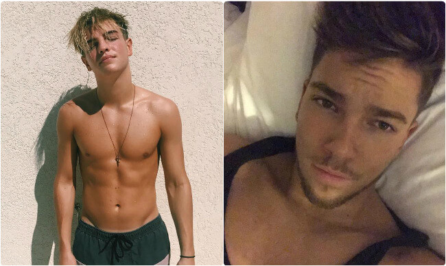Matt Terry and Freddy Parker from the X-Factor