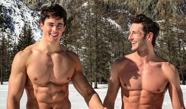 650px x 381px - Pietro Boselli Took A Hot Friend To The Snowy Mountains | GayBuzzer