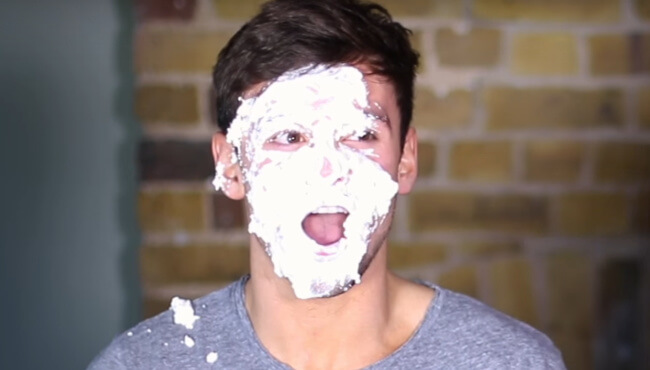 Tom Daley cream pied