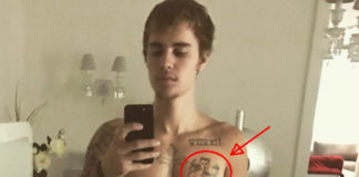 Justin Bieber with Nick Jonas tattoo