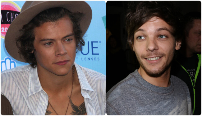 Harry Styles and Louis Tomlinson one direction