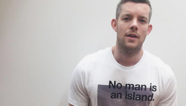 Russell Tovey Gets Fingered By A Skeleton For New Years Eve GayBuzzer