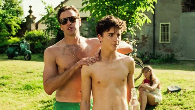 Call Me By Your Name Armie Hammer Timothée Chalamet