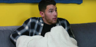 Nick Jonas caught in the act