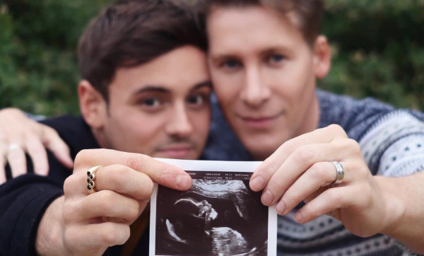 Tom Daley Dustin Lance Black baby picture