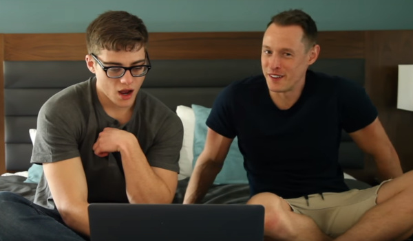 Davey Wavey and Blake Mitchell watching himeros