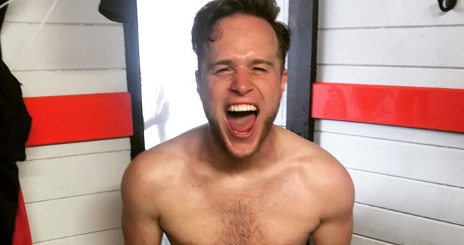 Olly Murs Celebrates By Getting Naked And Holding His Big Cup  