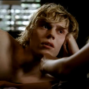 Evan Peters shirtless american horror story